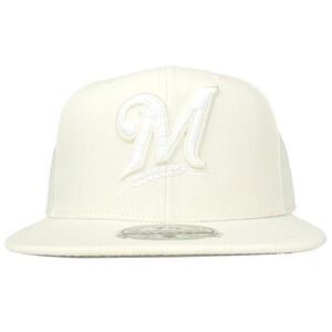 Milwaukee Brewers Mitchell & Ness MLB Fitted 7 3/8‎ Liberty Hat Cap 3D Logo NWT
